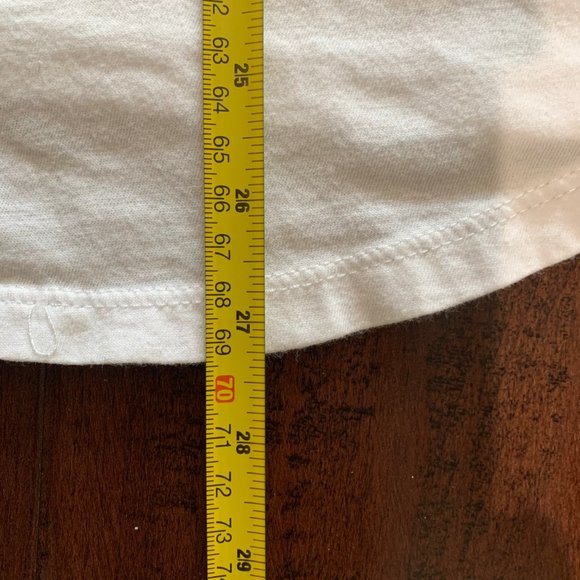 POOLHOUSE | NO PEACE | SIZE M | CURVED HEM TSHIRT - Picture 4 of 4